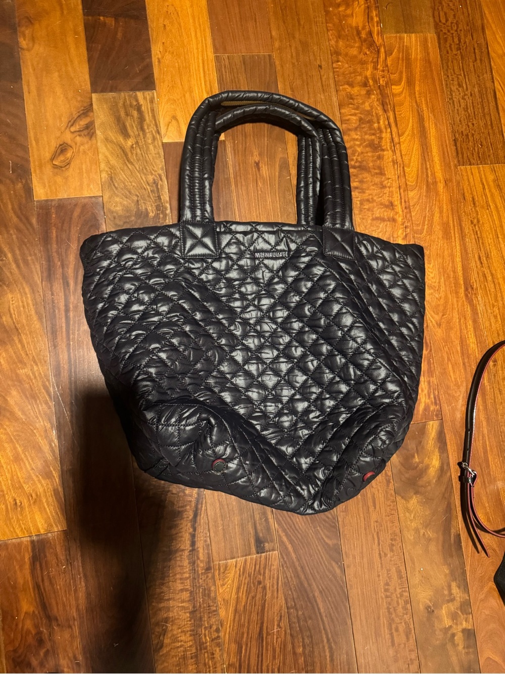 MZ Wallace Black Quilted Tote Bag